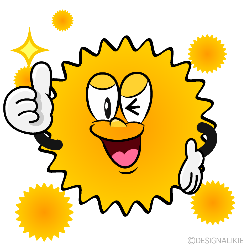 Thumbs up Hay Fever Cartoon Character Image