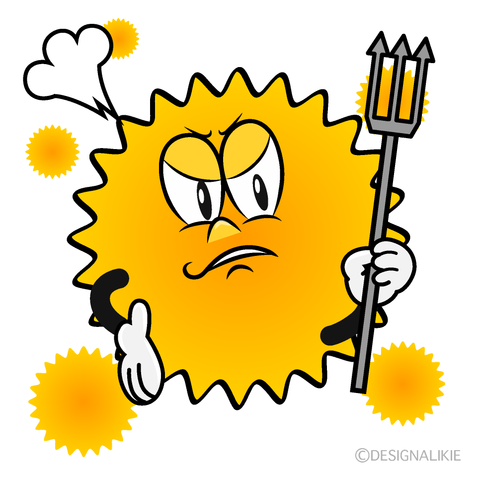 Angry Hay Fever Cartoon Character Image