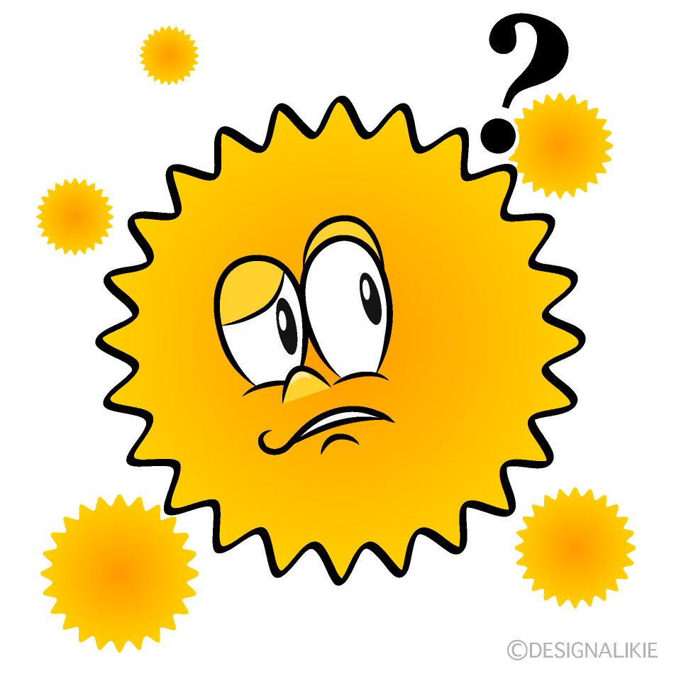 Thinking Hay Fever Cartoon Character Image