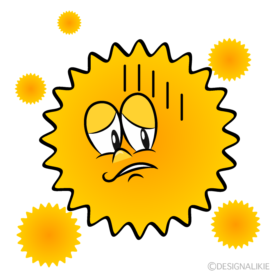 Depressed Hay Fever Cartoon Character Image