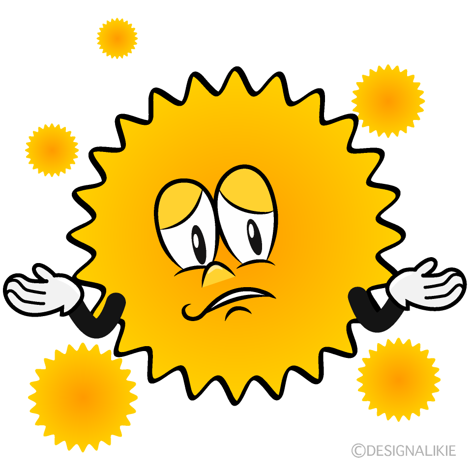 Troubled Hay Fever Cartoon Character Image