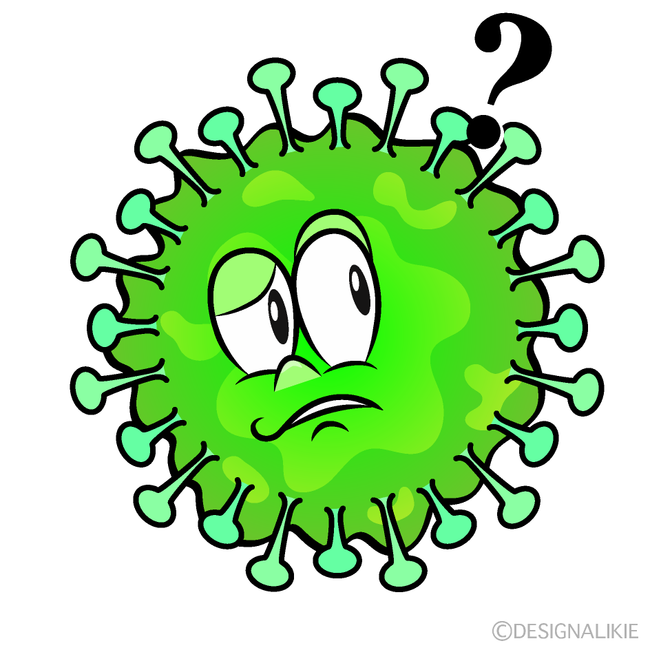 Thinking Tooth Bacteria Cartoon Character Image