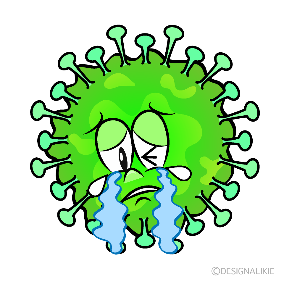 Crying Tooth Bacteria Cartoon Character Image