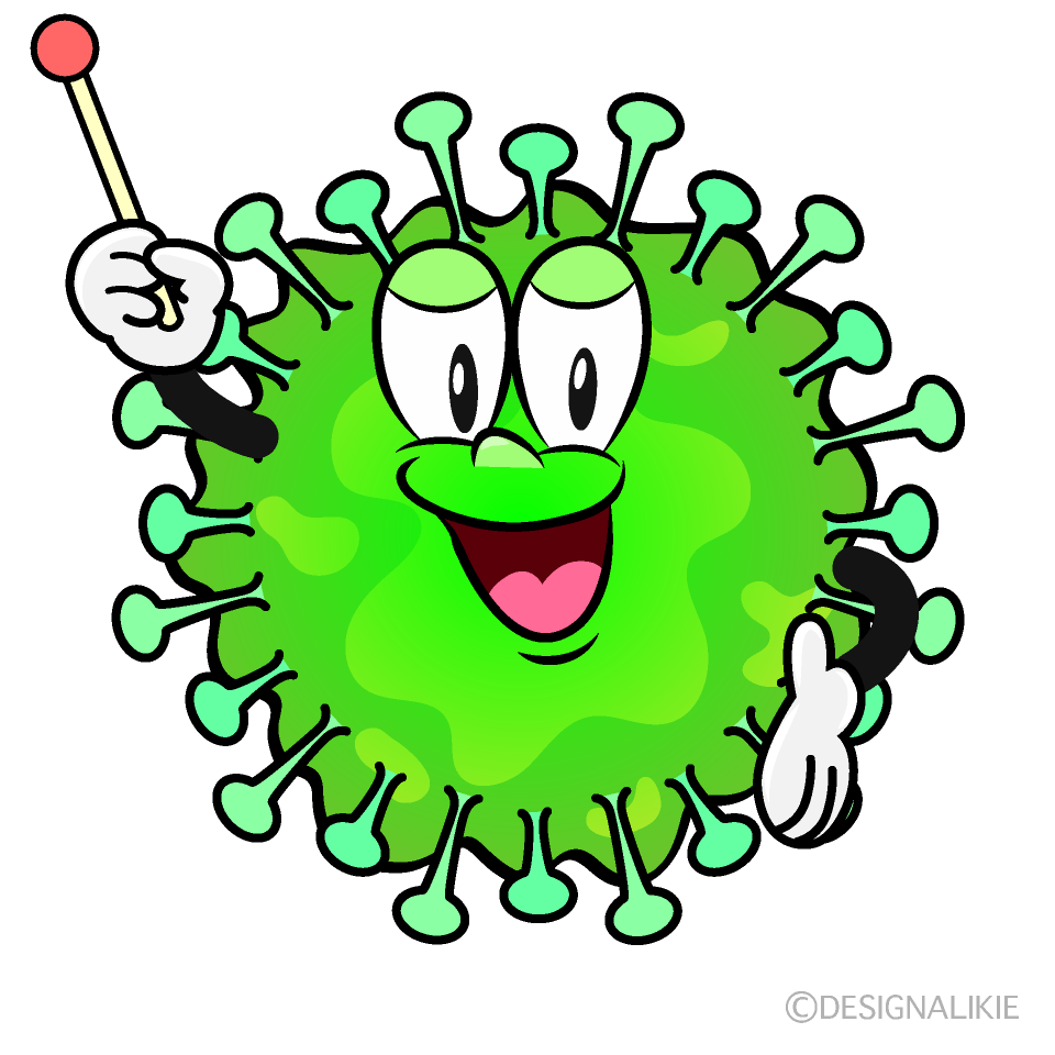 Speaking Tooth Bacteria Cartoon Character Image