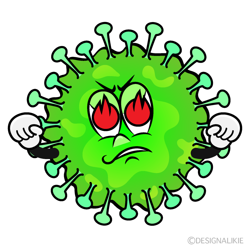 Enthusiasm Tooth Bacteria Cartoon Character Image