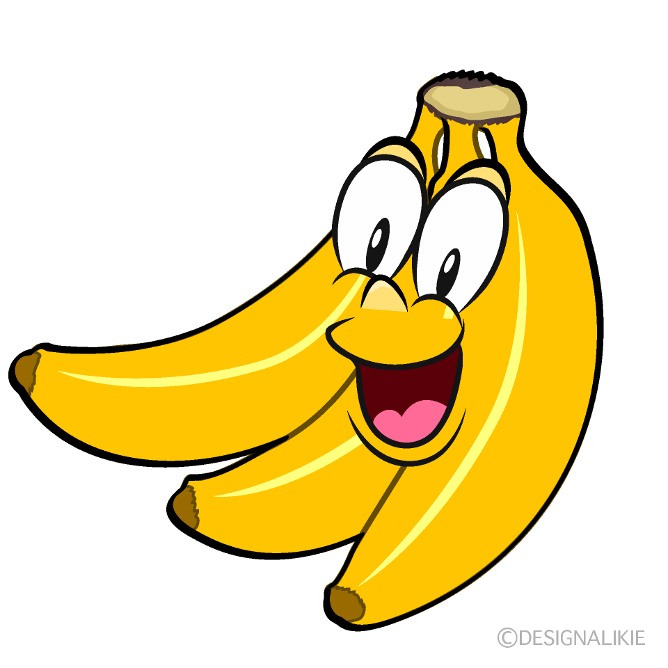 Surprising Bunch of Bananas Cartoon Character Image