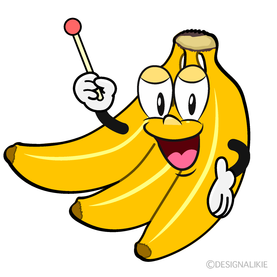 Speaking Bunch of Bananas Cartoon Character Image