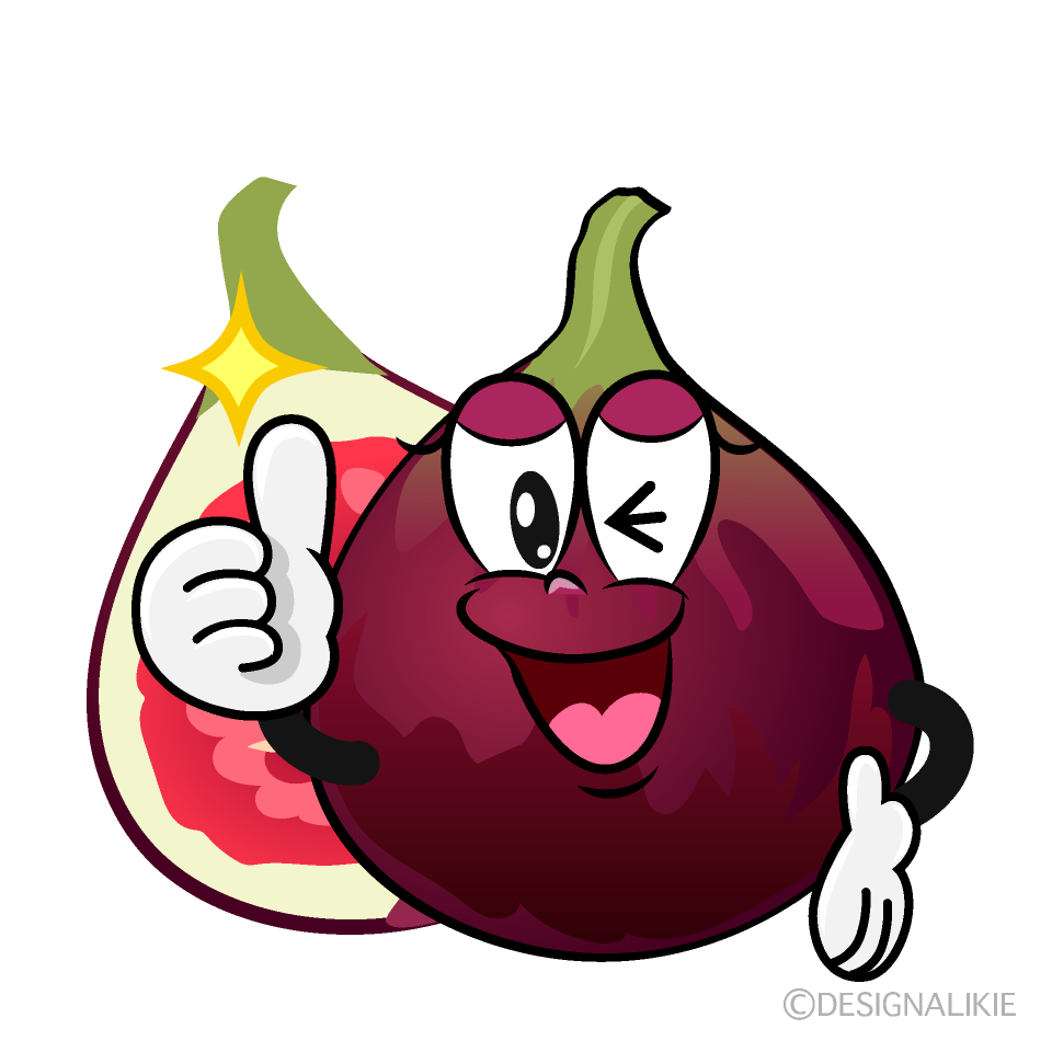 Thumbs up Fig Cartoon Character Image