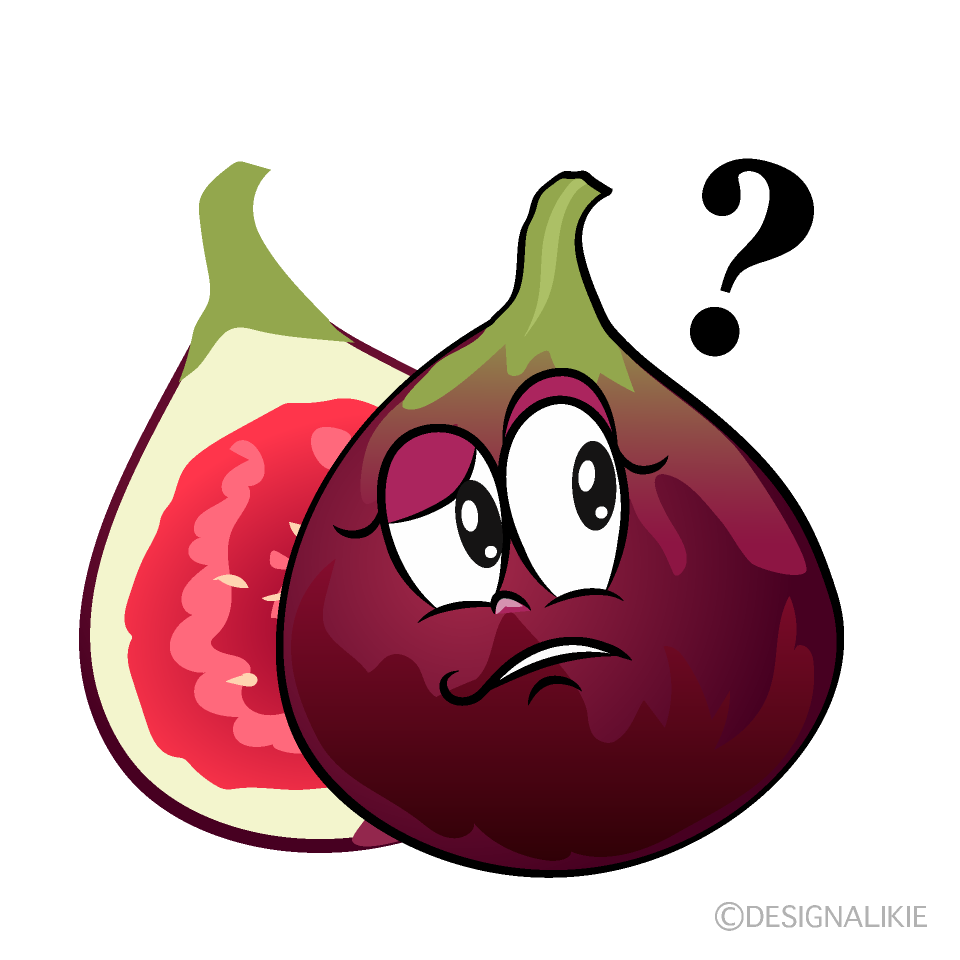 Thinking Fig Cartoon Character Image