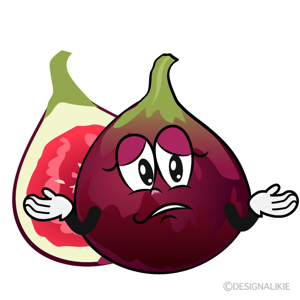 Troubled Fig Cartoon Character Image