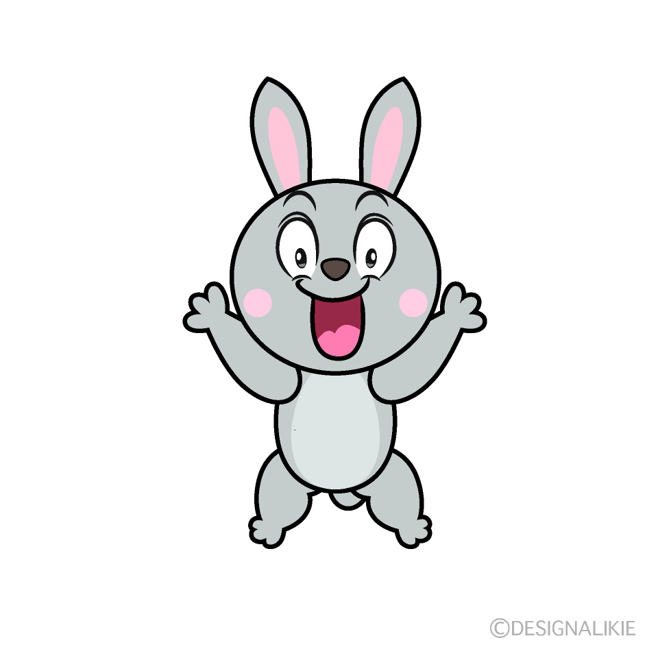 Surprising Rabbit Cartoon Character Image