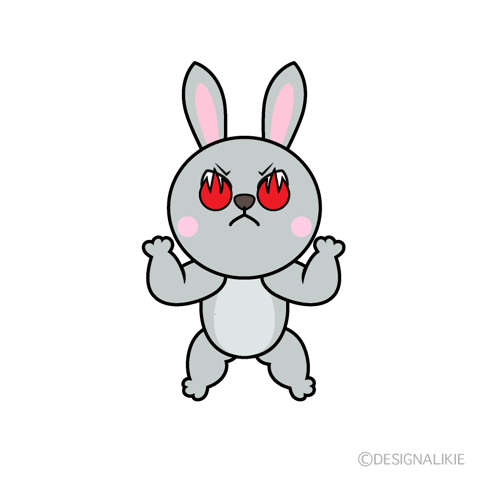 Enthusiasm Rabbit Cartoon Character Image