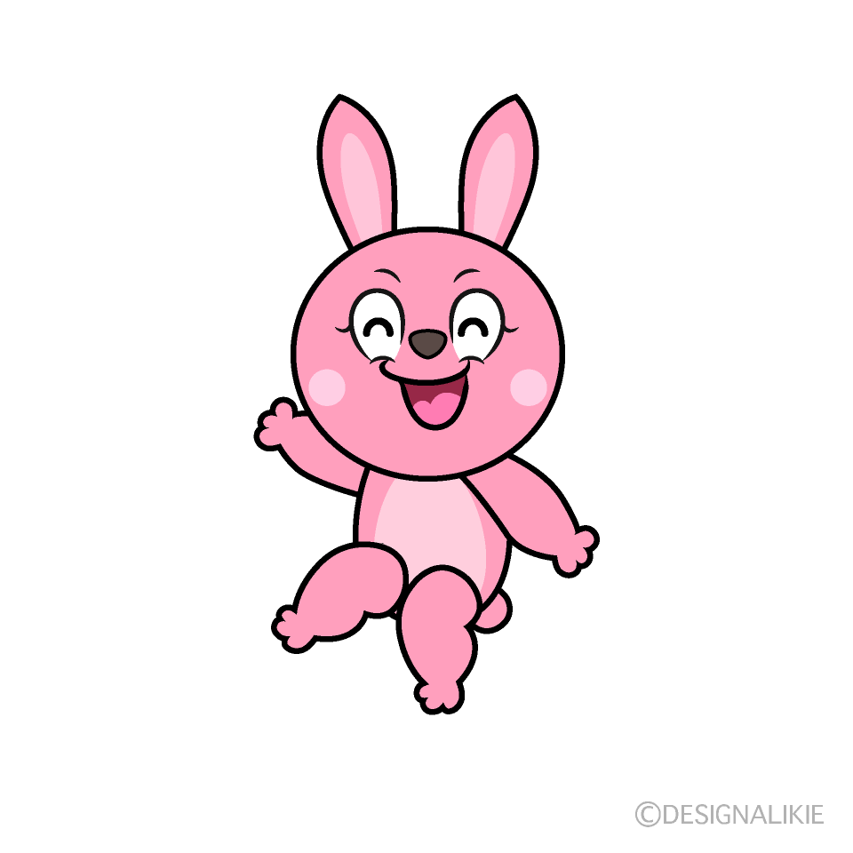 Smiling Bunny Cartoon Character Image