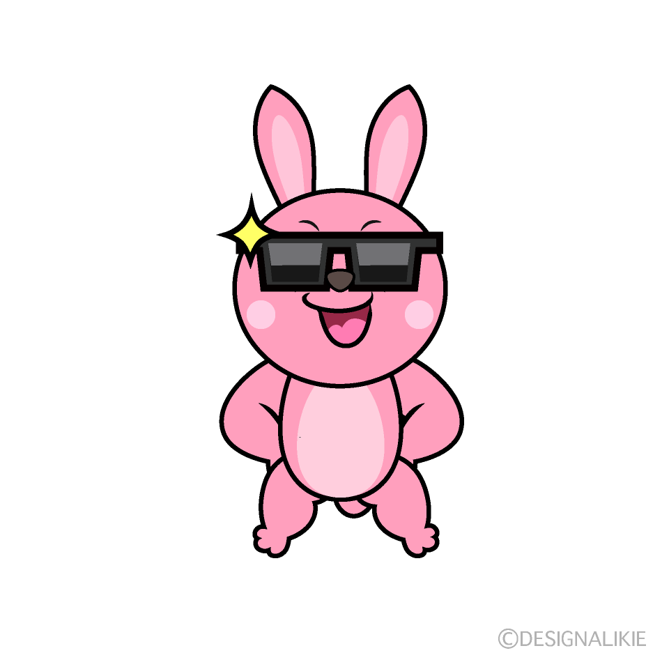 Cool Bunny Cartoon Character Image