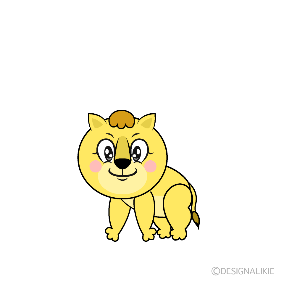 Lila Lion Cartoon Character Image