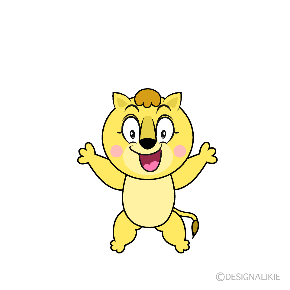 Surprising Lila Lion Cartoon Character Image