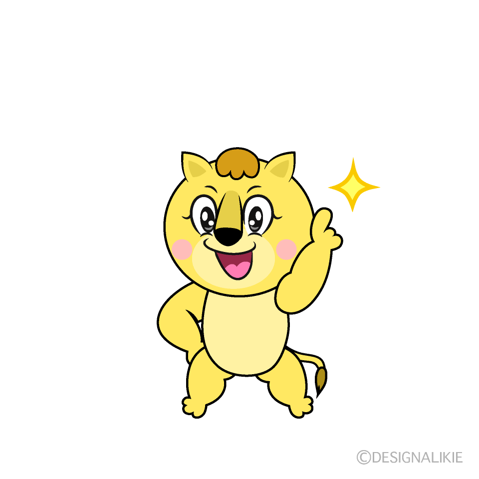 Posing Lila Lion Cartoon Character Image