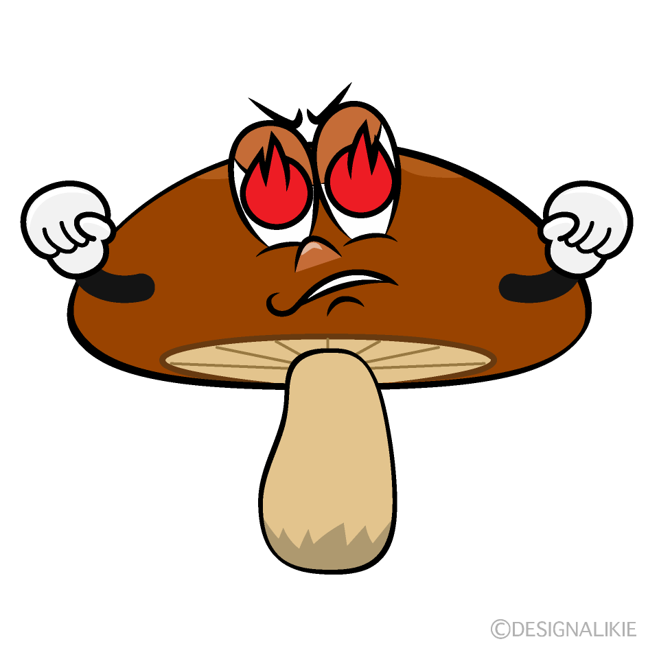 Enthusiasm Brown Mushroom Cartoon Character Image