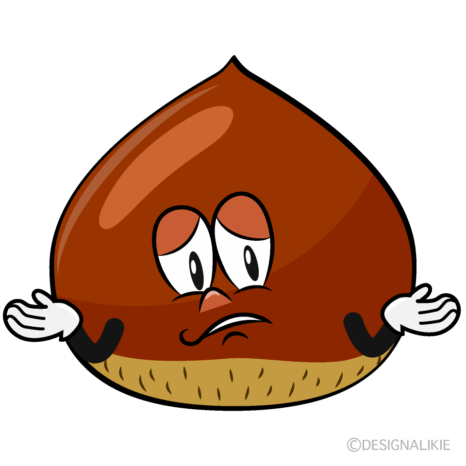 Troubled Chestnut Cartoon Character Image