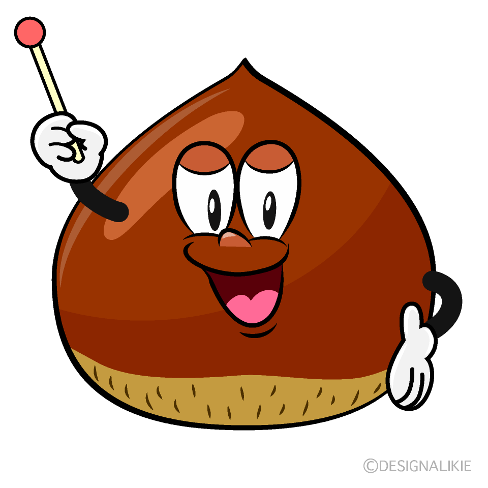 Speaking Chestnut Cartoon Character Image