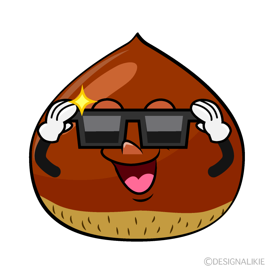 Cool Chestnut Cartoon Character Image