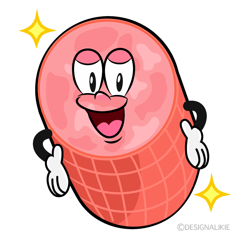 Glitter Ham Cartoon Character Image