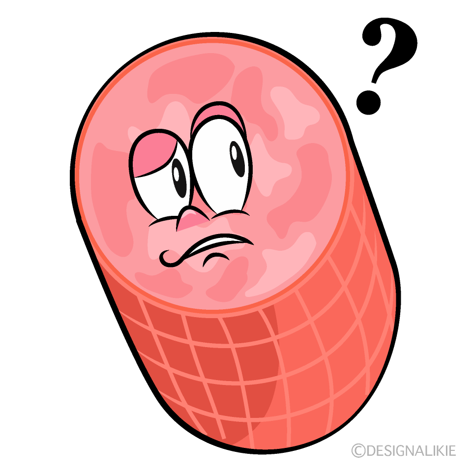 Thinking Ham Cartoon Character Image