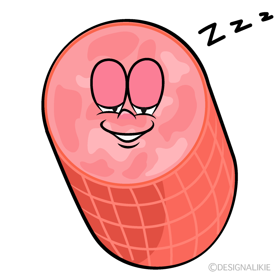 Sleeping Ham Cartoon Character Image