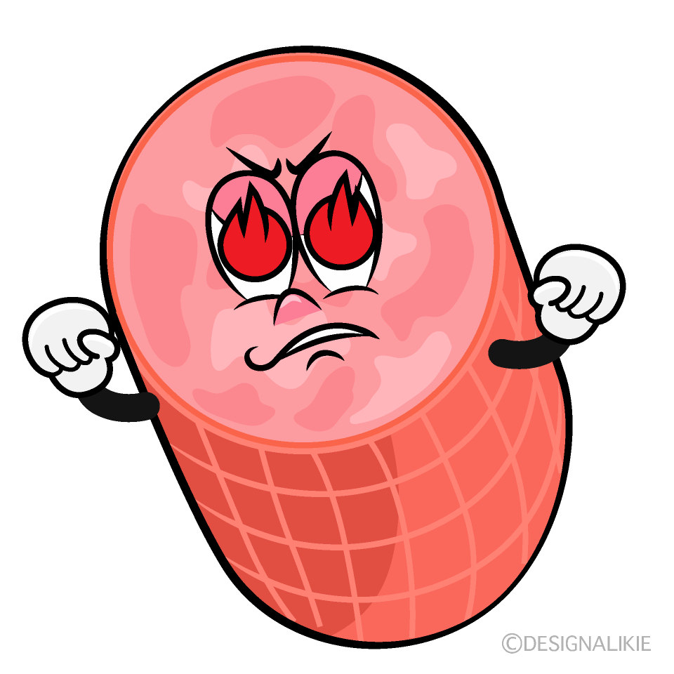 Enthusiasm Ham Cartoon Character Image