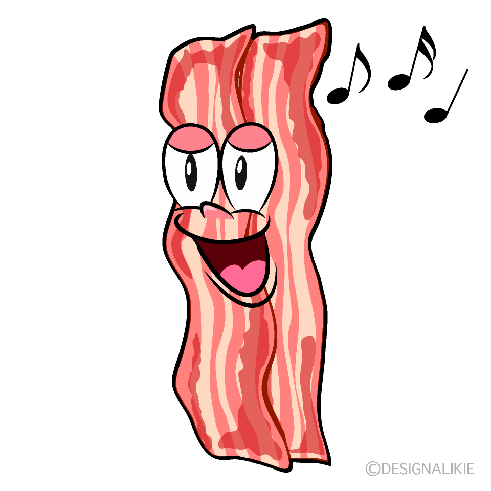 Singing Bacon Cartoon Character Image