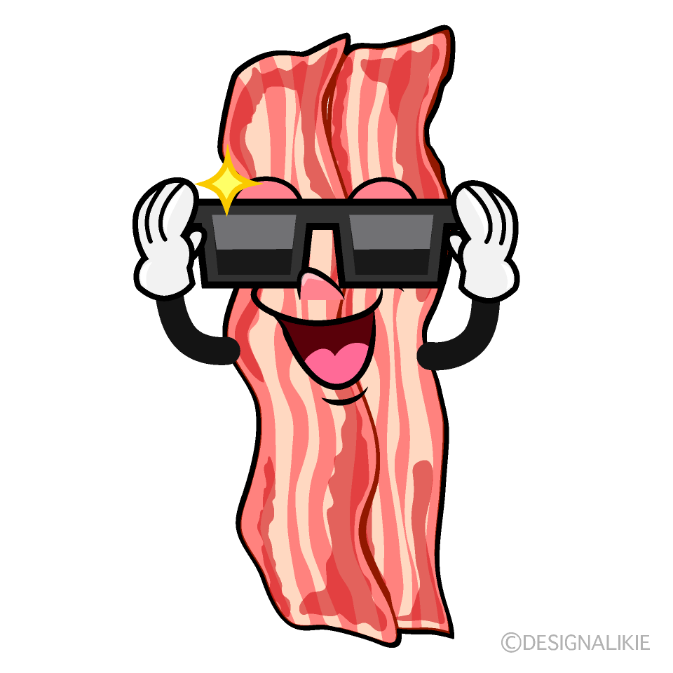 Cool Bacon Cartoon Character Image