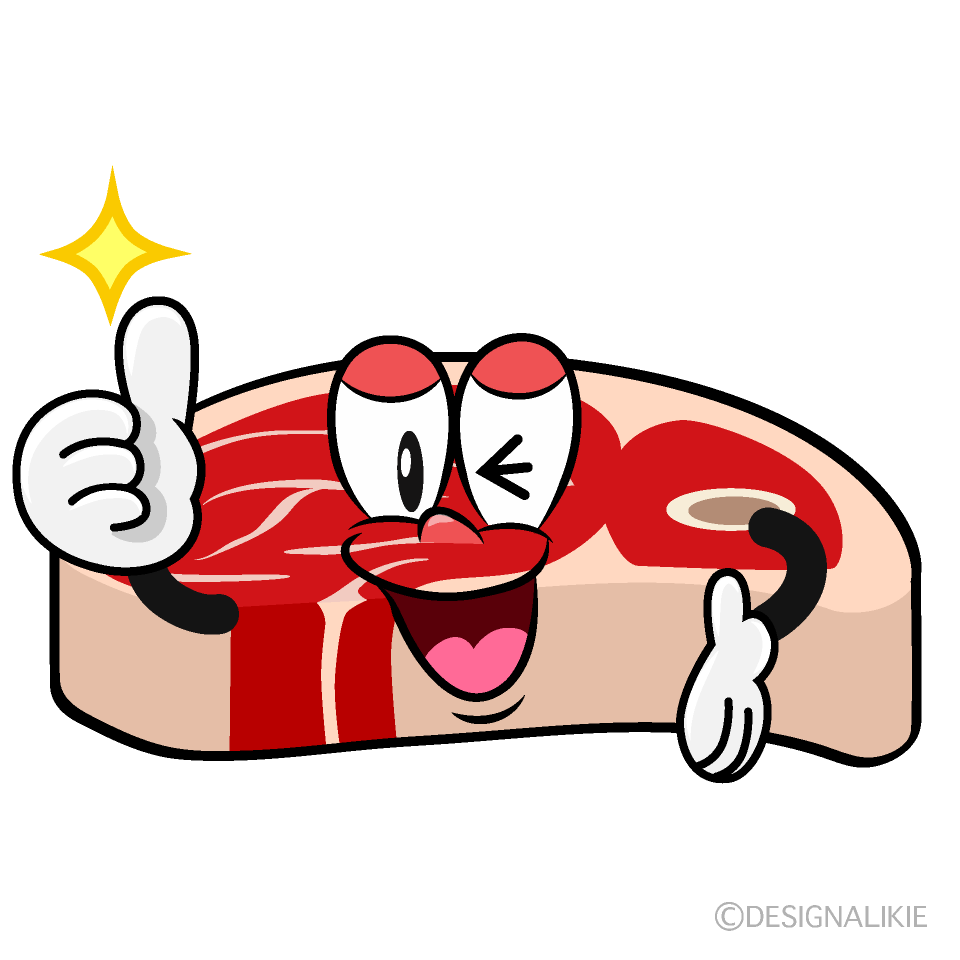 Thumbs up Beef Cartoon Character Image