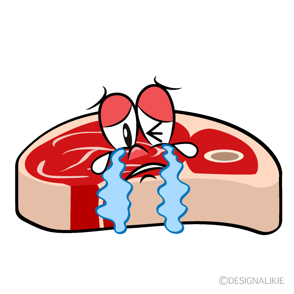 Crying Beef Cartoon Character Image