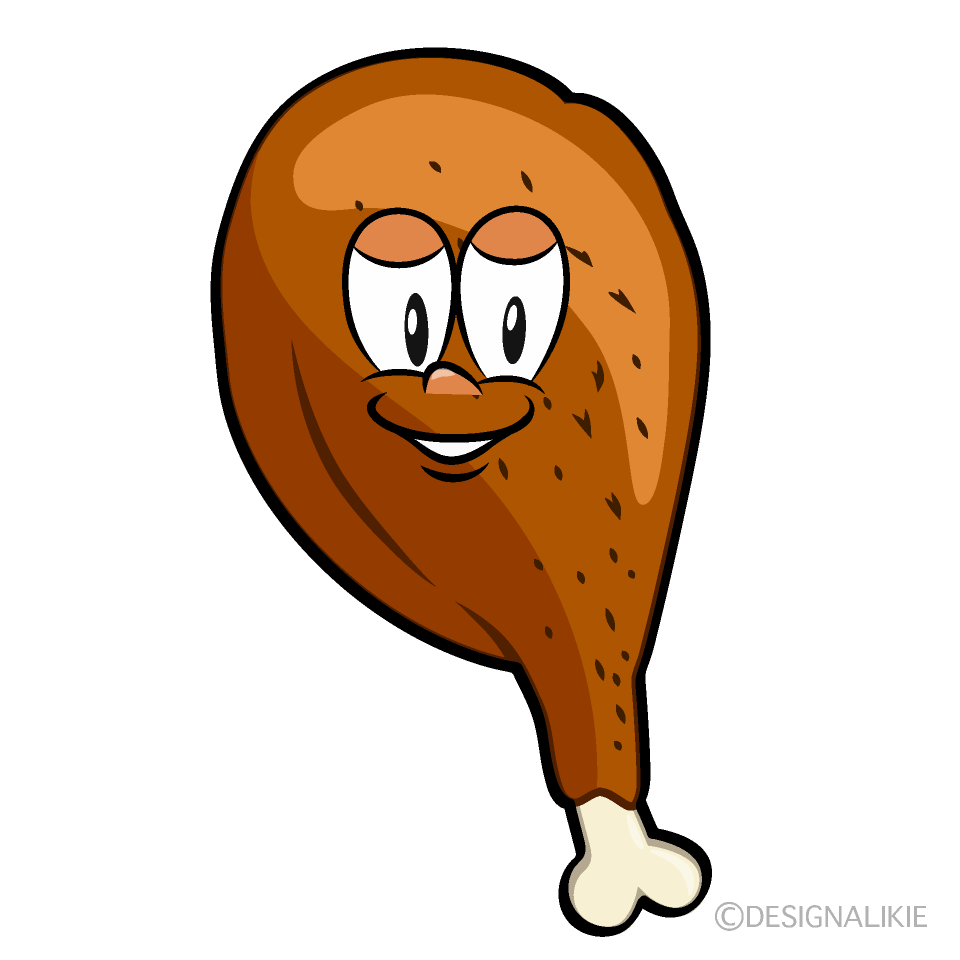 Fried Chicken Cartoon Character Image