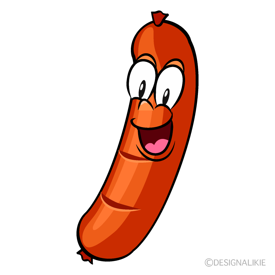 Surprising Sausage Cartoon Character Image