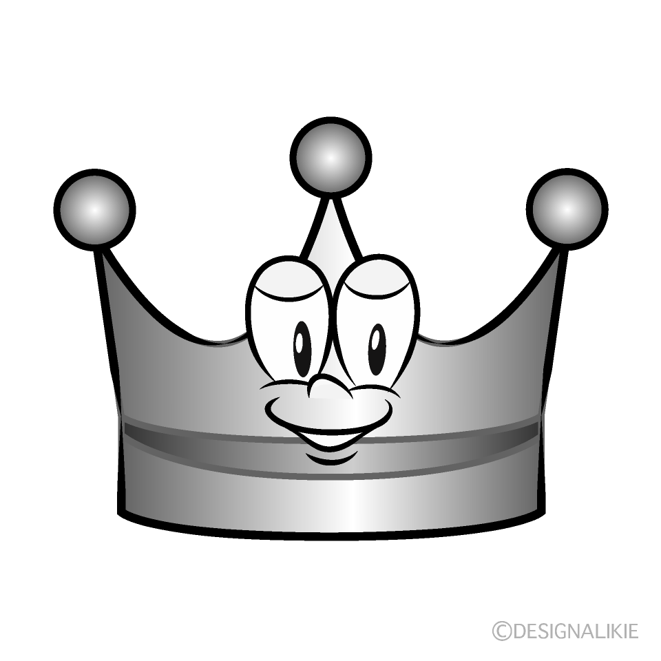 Silver Crown Cartoon Character Image