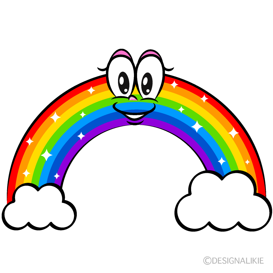 Cloud Rainbow Cartoon Character Image