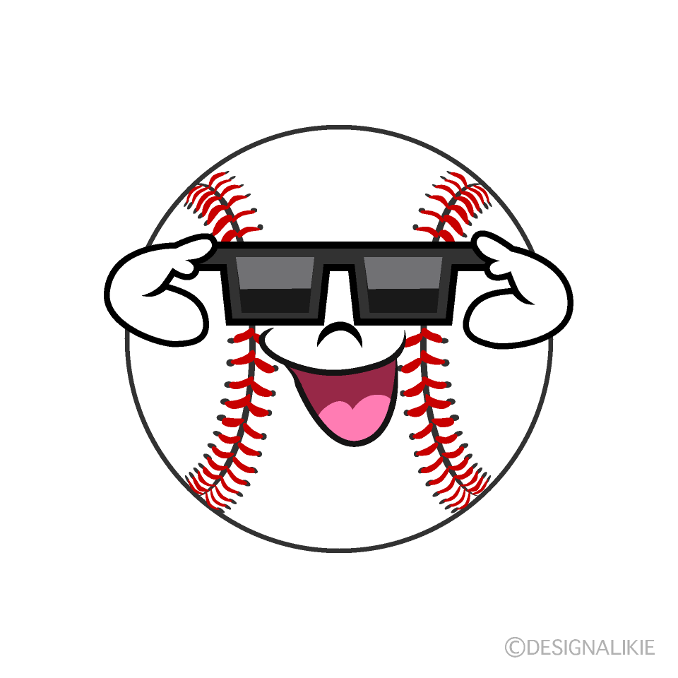 Baseball with Sunglasses