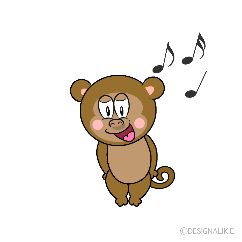 Free Singing Monkey Cartoon Image｜Charatoon
