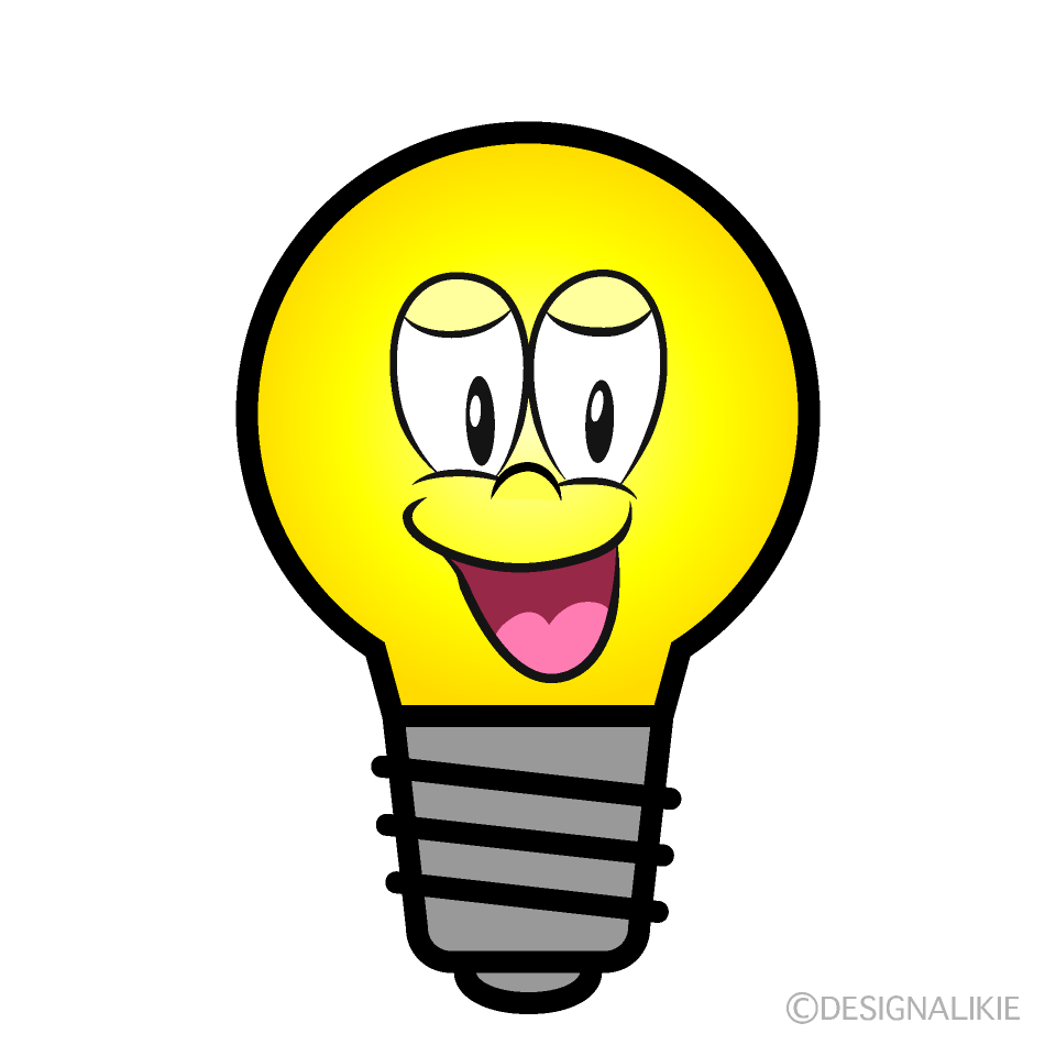 Smiling Light Bulb