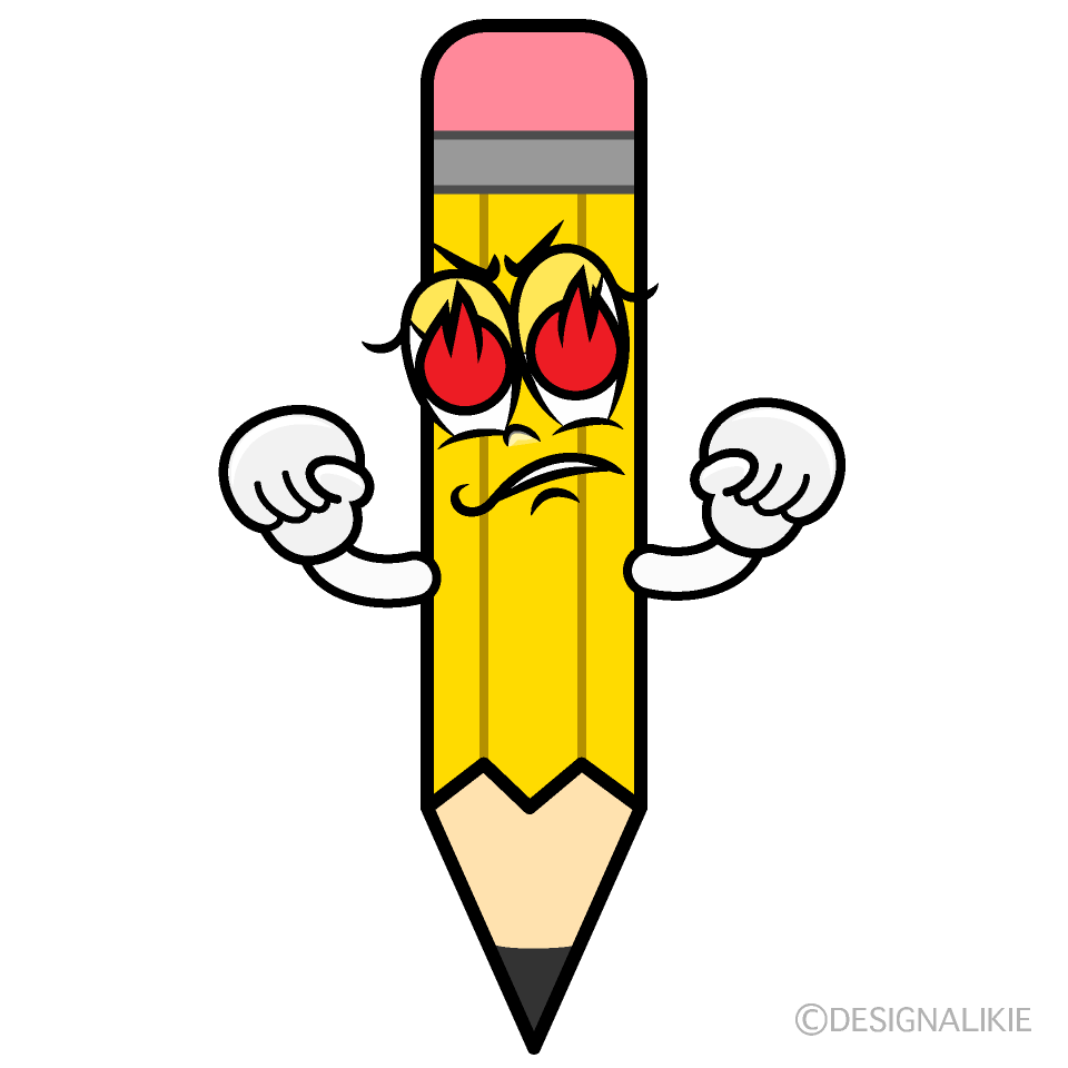 Enthusiasm Yellow Pencil Cartoon Character Image