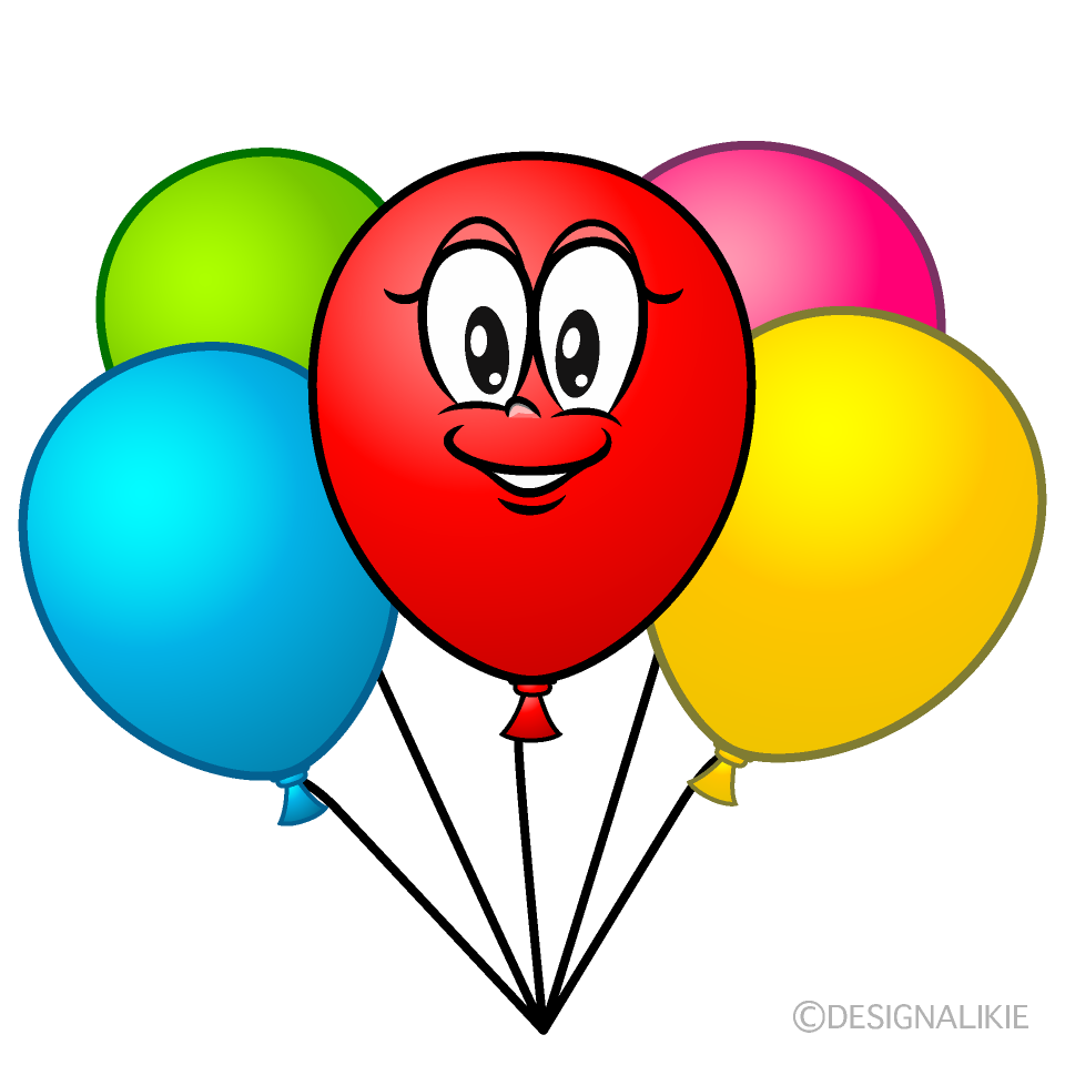 Colorful Balloon Cartoon Character Image