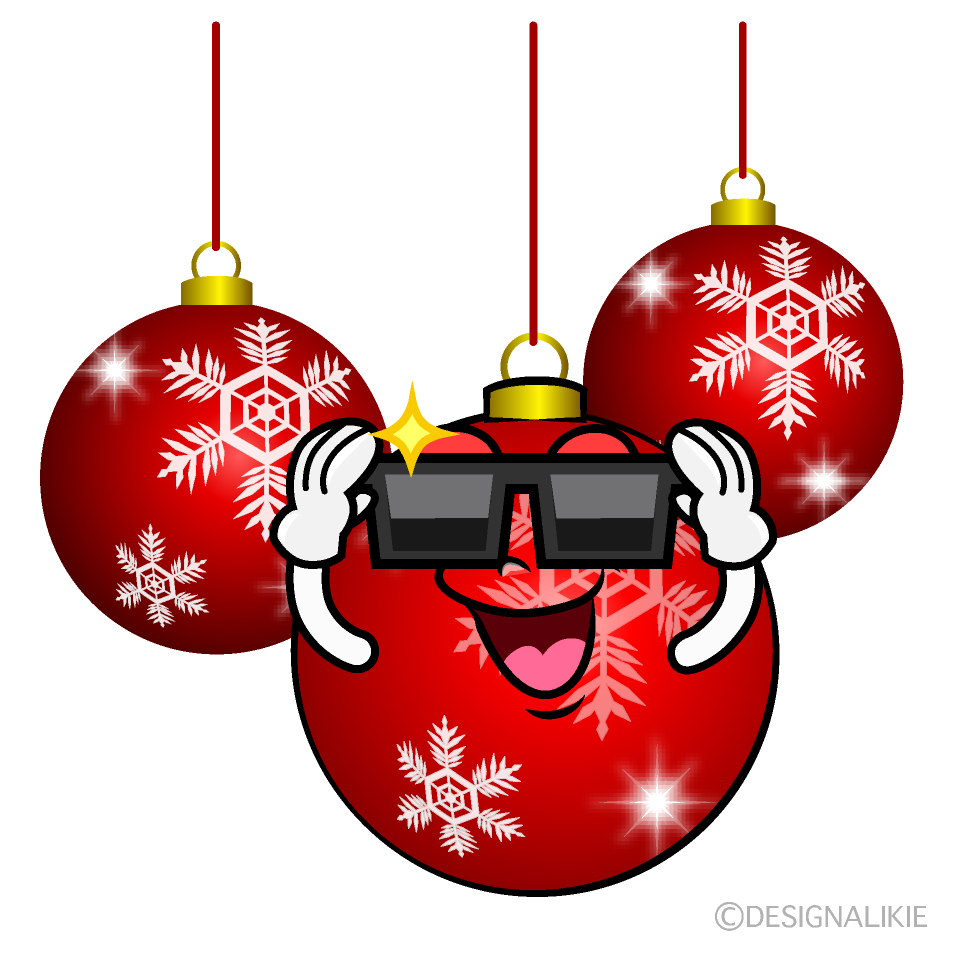 Cool Christmas Ornaments Cartoon Character Image