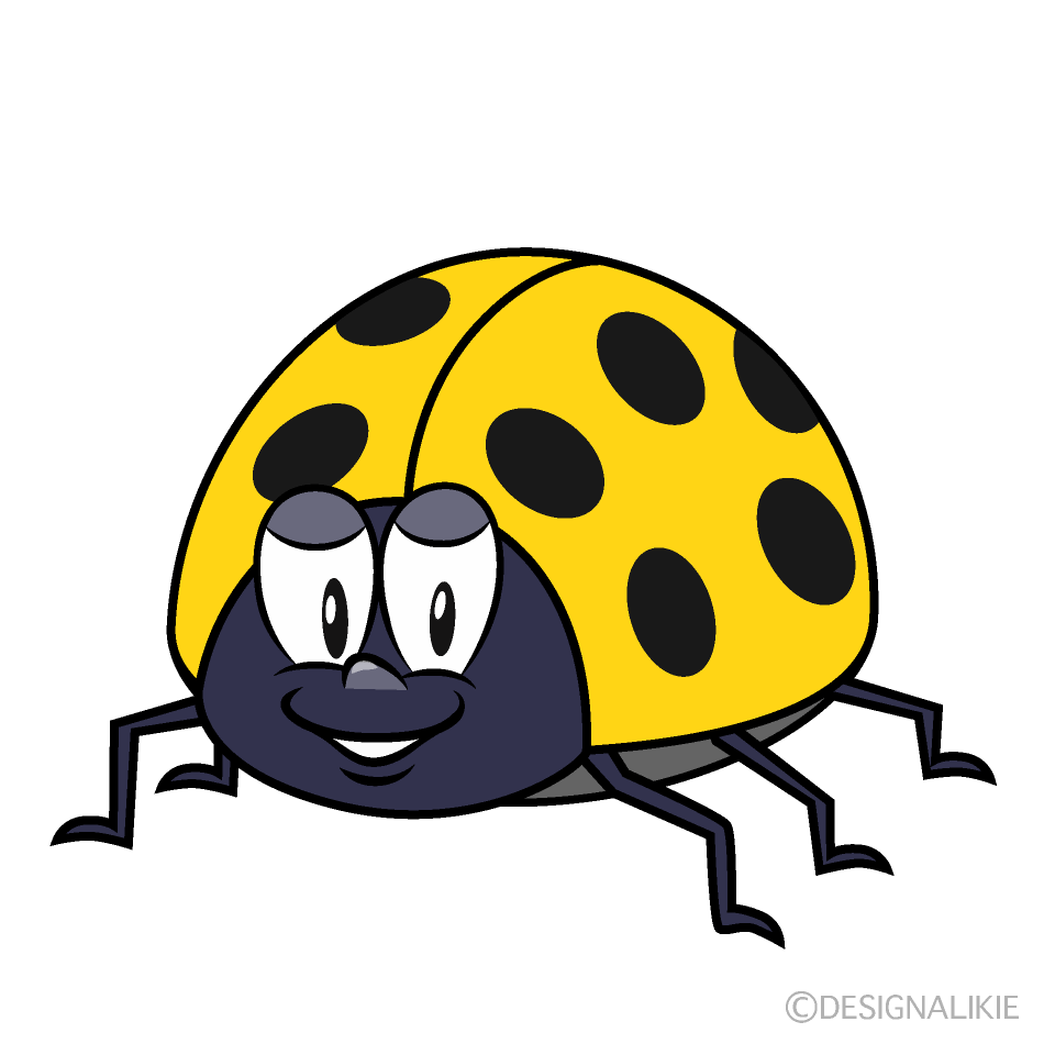 Yellow Ladybug Cartoon Character Image