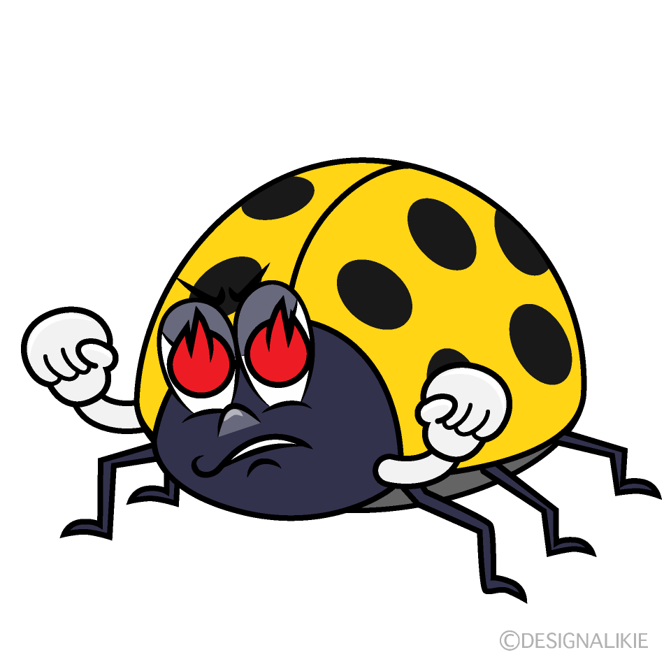 Enthusiasm Yellow Ladybug Cartoon Character Image