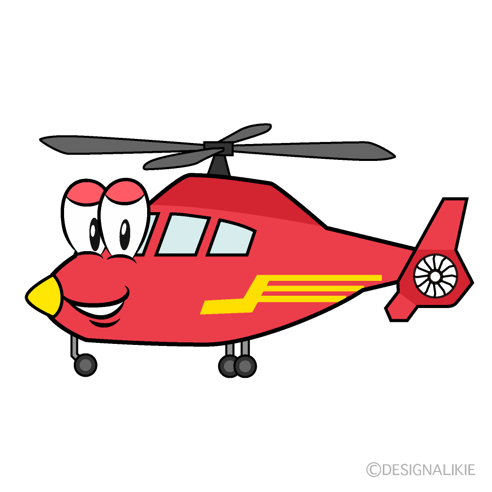 Air Ambulance Cartoon Character Image