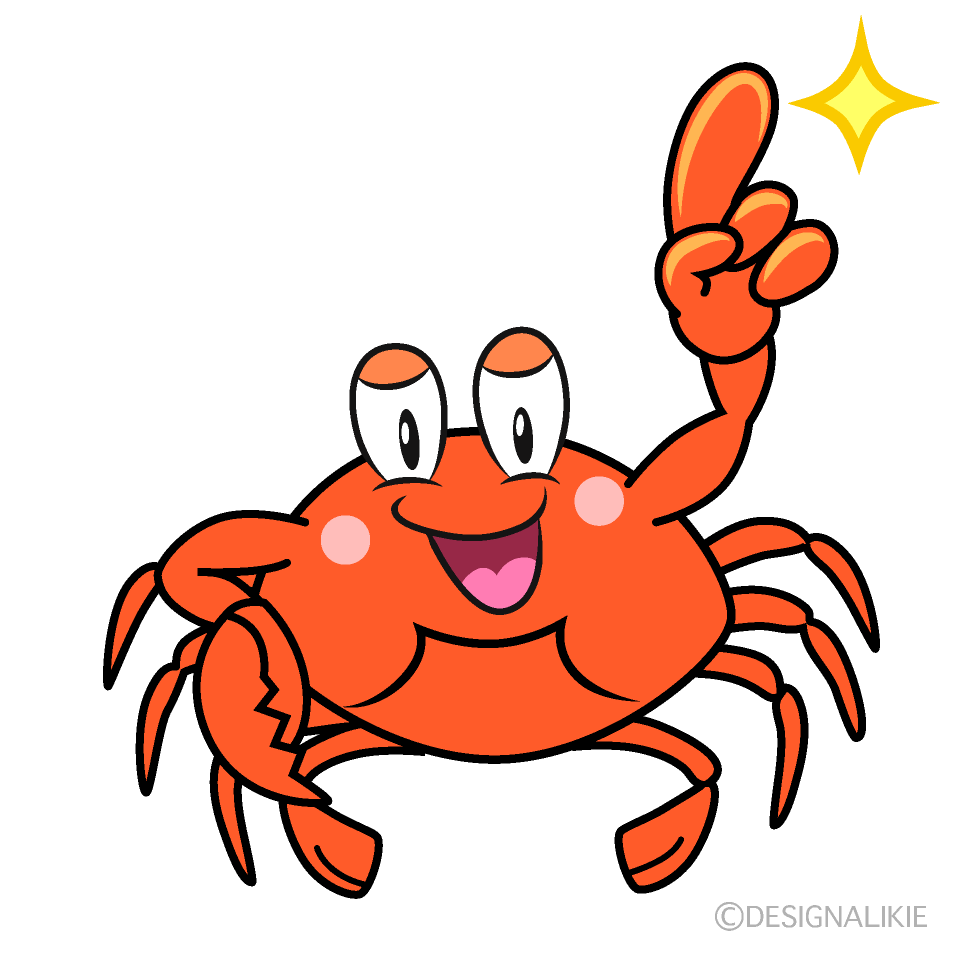 Posing Gazami Crab Cartoon Character Image