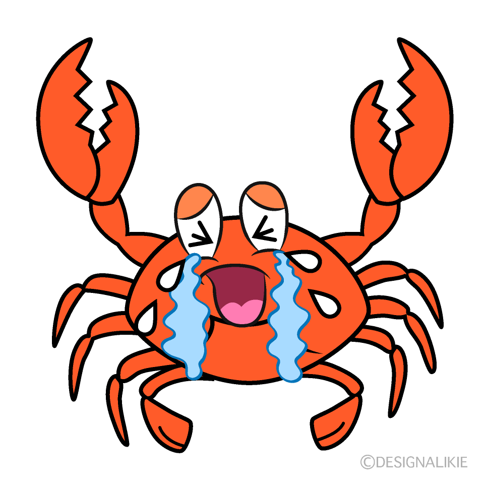 Crying Gazami Crab Cartoon Character Image