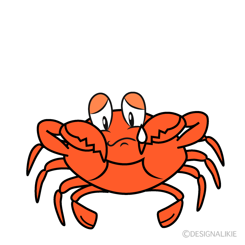 Sad Gazami Crab Cartoon Character Image