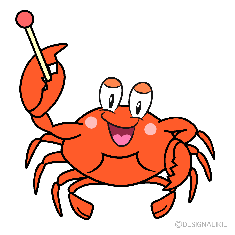 Speaking Gazami Crab Cartoon Character Image